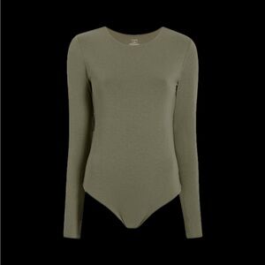 Nuuds Olive Long Sleeve Bodysuit